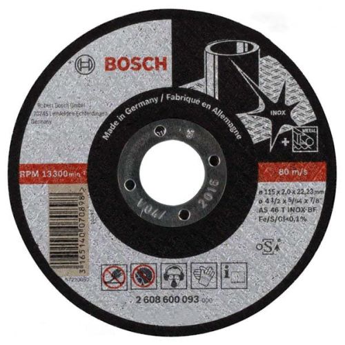 صفحه استیل بر مینی (BOSCH) 115 میلی متر