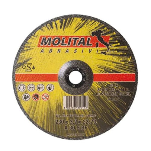 صفحه برش آهن 230 مولیتال (MOLITAL) بسته 100 عددی (کارتنی)