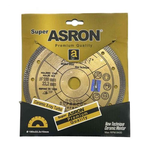 صفحه خشکه بر پرسلان آسرون طلایی (ASRON) 180 میلی متر