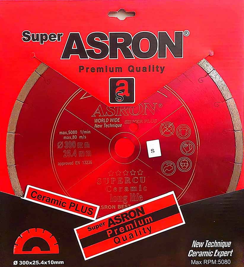 صفحه مخلوط بر آسرون قرمز (ASRON) 300 م.م (مرمریت، پرسلان)