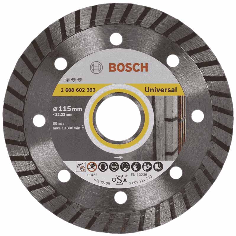 صفحه مخلوط بر مینی بوش (BOSCH) 115 میلی متر (سنگ، آهن)