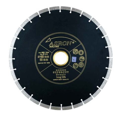 صفحه برش گرانیت آسرون مشکی (ASRON) 400 میلی متر