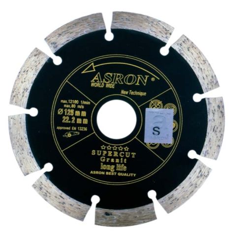 صفحه برش گرانیت آسرون مشکی (ASRON) 125 میلی متری