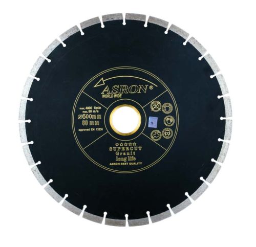 صفحه برش گرانیت آسرون مشکی (ASRON) 600 میلی متری