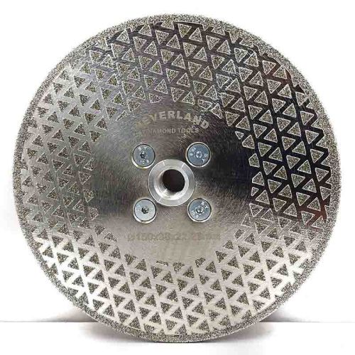 صفحه برش الکتروپلیت مثلثی نقره‌ای نورلند (NEVERLAND) 150 میلی متر